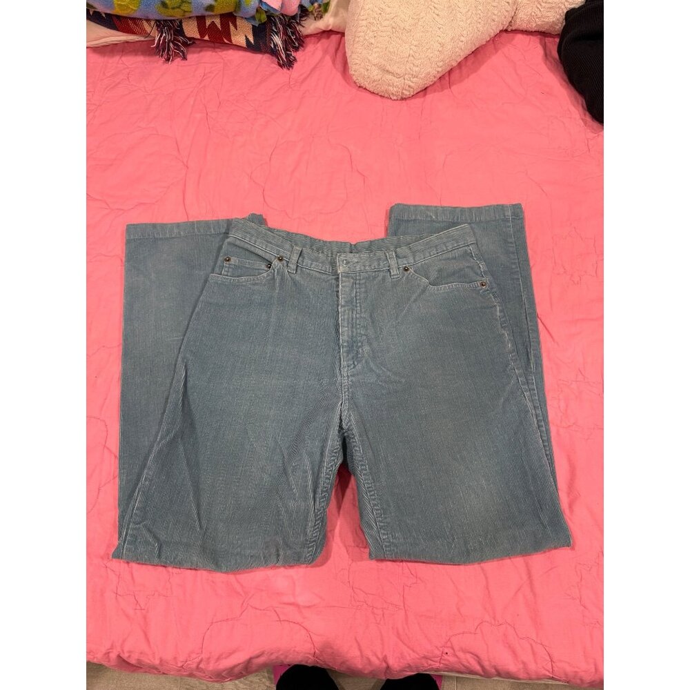 Blue corduroy jeans - Picture 2 of 3